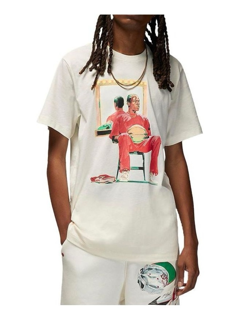 AIR JORDAN Flight Artist Series BY JACOB ROCHESTER T-Shirt with Red Jumpman Logo